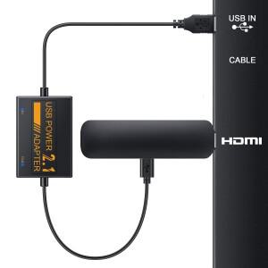 전문 네트워크 카드 어댑터 Amazon Fire TV 스틱 용 1800mAh 마이크로 USB 전원 Firestick 지원 4K 비디오