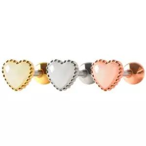 [미니아트] 써지컬 스틸 캔디 하트 패션 피어싱 한쪽