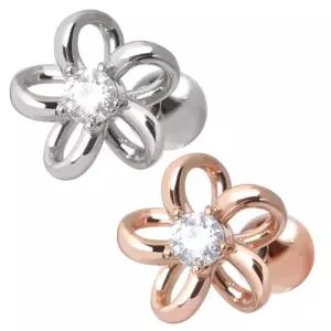 [미니아트] 써지컬 스틸 플라워 볼륨 꽃 패션 피어싱 한쪽