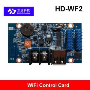 Huidu WF2 HD-WF2 비동기 768Wx64H 픽셀 2xHUB75 RGB 7색 소형 LED 디스플레이 WIFI 제어 카드