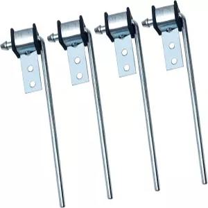 카로티시 헤비 듀티 배기 행거 로드 - 3/8인치 10인치 롱 머플러 자동차용 볼트 켜기/용접 4팩