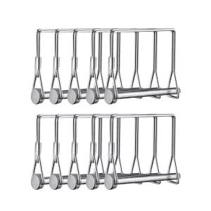 써니웨이 10개 1/4인치 와이어 잠금 핀 4인치 롱 트레일러 커플러 PTO 헤비 듀티 히치 안전 축 농장 트랙터