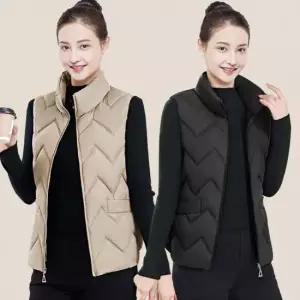 조끼 패딩 퀼팅 경량 누빔 여자 작업 다운 수면