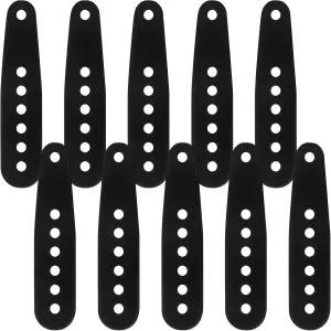 치싱유 8개 블랙 스노보드 바인딩 텅 홀 스트랩 5.35인치 x 1.1인치 토 슬라이더 발목 사다리 스키 교체