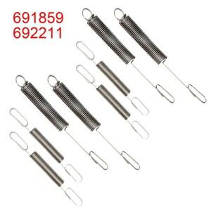 Stratton 용 Briggs 4Pcs/2Pair 안정적인 교체 부품 잔디 깎는 기계 레귤레이터 거버너 스프링 691859 6922