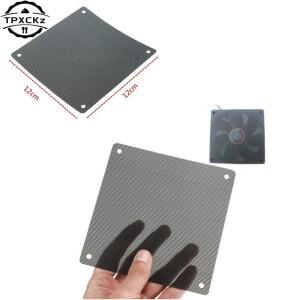 절단 가능 블랙 PVC 팬 먼지 필터 방진 케이스 컴퓨터 메쉬  로트당 5개 120mm