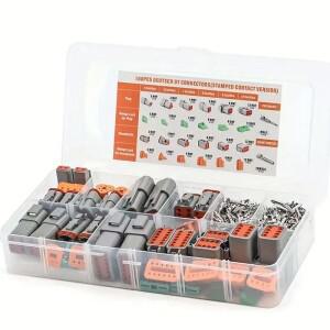 도이치 DT 시리즈 커넥터 모음 사이즈 16 스탬프 접점 방수 자동차 전기 핀 188개 250개