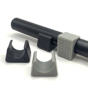 호환상품 10Pcs 19mm 플라스틱 사무실 의자 다리 패드 커버 U 형 튜브 파이프 클램프 팁 보호기 피트 랩 바