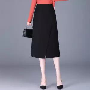 스커트 여사친 미디 캐주얼 일자 추동 힙업 드롭핏 언밸런스 A라인 원템3