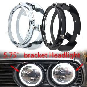 호환상품 바이크 오토바이 및 자동차용 5 3/4 5.75인치 헤드라이트 브래킷 키트 LED 링 마운트