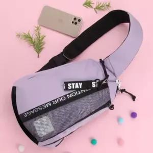 인기 메신저백 여성 10대 패션 바디백 유행 가방 퍼플 남자크로스백 남자슬링백