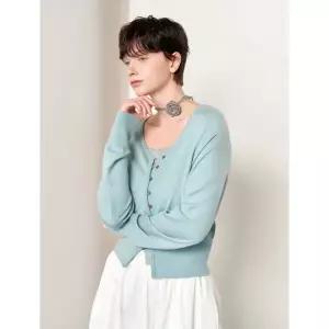 GENERALIDEA 시그니처 브이넥 가디건 [MINT] / WBE1L04508 103983