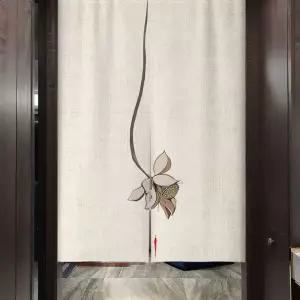 가리개 커튼 가림막 침실 천 파티션 동양화 바란스