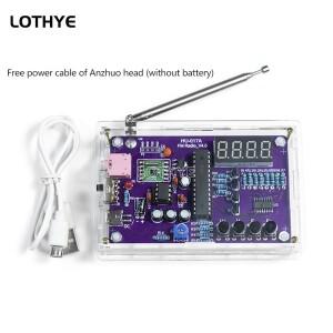 FM 라디오 제작 키트 회로 보드 DIY 전자 이중 전원 공급 장치 학교 교육 훈련 RDA5807S 5V 3V 87-108MHz