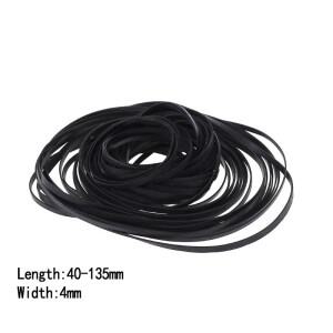 고무 플랫 드라이브 벨트 교체 턴테이블 레코드 플레이어 워크맨 DVD CD-ROM 리피터 4mm 와이드 50 팩