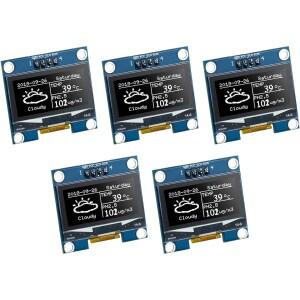 1PCS 1.3 OLED 디스플레이 모듈 흰색 파란색 드라이브 칩 SH1106 128X64 인치 LCD IIC I2C Arduino 용 통신
