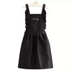 감성 에이프런 앞치마 귀여운 로고 프릴 메이드
