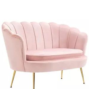 벨벳 조개소파 2인용소파 매장 호텔 패브릭 카페 로비 북유럽 인테리어 소