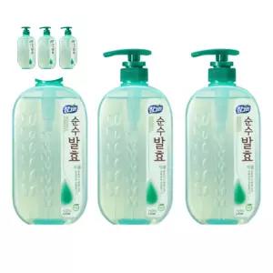 참그린 주방세제 순수발효식물 750g 용기 3개입 용기