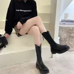 데일리 캐주얼 여성 가을 겨울 멋쟁이 통굽 롱부츠 글래디에디터 통굽부츠 레인부츠