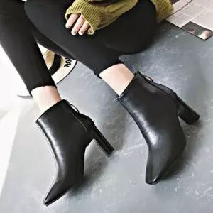 뒤지퍼 앵들부츠 힐 스웨이드 인조가죽 여성 부티힐 남성레인 레인부츠 어글리슈즈