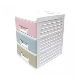 [JED] 사무용품 3단 수납박스 정리함 서랍장 미니