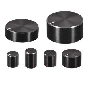 전위차계 손잡이 캡 인코더 볼륨 조절 오디오 회전식 테이퍼 구멍 6mm