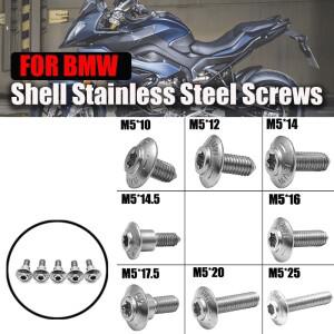 BMW 호환 호환 바이크 오토바이 쉘 스테인레스 스틸 나사 M5 R1200GS LC ADV R1200RT S1000XR RR R NINE T