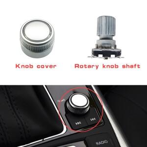 호환상품 Audi A6 C7 2012-2018 자동차 볼륨 노브 스위치 커버 MMI 키 로터리 샤프트 수리 부품