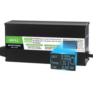 14.4V 12.8V LFP 인산염 4S LiFePO4 배터리 팩용 디지털 디스플레이가 있는 30A 충전기