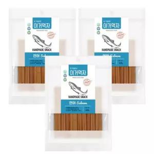 이거먹자 연어져키 100g x 3개 강아지 수제간식