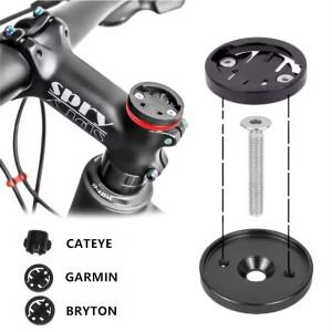 BKPTX 탑 캡 컴퓨터 홀더 Garmin/Bryton/Cateye 용 MTB 도로 자전거 줄기 28.6mm 스톱워치 GPS 속도계 마운