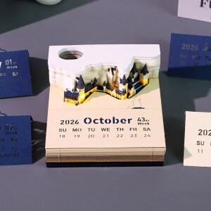 3D입체달력 해리포터 성 디자인 2026년 감성 인테리어 데스크 캘린더