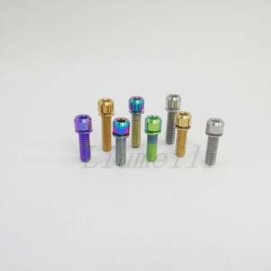 Liumeili 티타늄 티 볼트 M6x20 M6X25mm 와셔 포함 T30 자전거 디스크 브레이크 스템 클램프 용 모따기 Tor