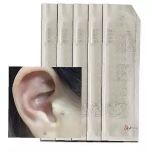 투명 패치 귀 기석 이어 테라피 침 이혈 혈자리 지압 침지압 투명귀def740