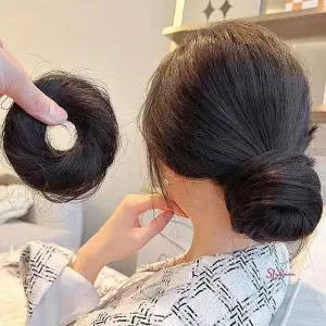 인모 가발 똥머리 당고 1P 스타일링 머리끈 헤어피스uvw549