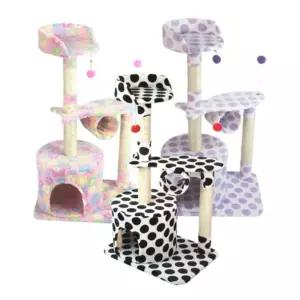 예쁜 고양이 플라워 소형 숨숨집 캣타워 만들기 diy 플라워캣타워