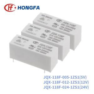 호환상품 10Pcs  HF 릴레이 JQX-118F-005-1ZS1 HF118F 012 1ZS1 10A 5PIN 5V 12V 24V 전원