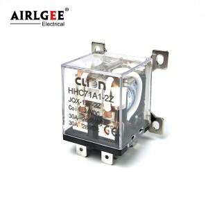 호환상품 JQX-12F 범용 전원 전자기 릴레이 HHC71A1-2Z 2Z DC12V 24V AC220V 30A DPDT 2NC 8 핀