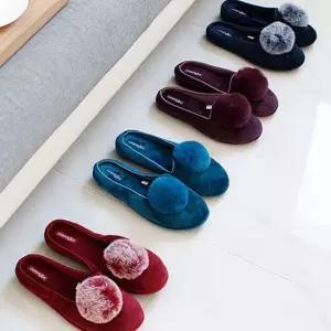 큰털방울 거실 실내화 겨울 홈슬리퍼 실내 슬리퍼 실내용슬리퍼 교사슬리퍼