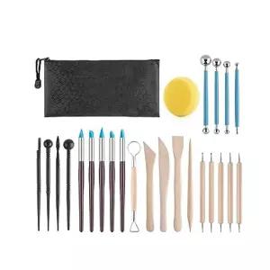 점토도구 클레이 조각용 헤라 찰흙 공예 25종 세트 파우치 포함