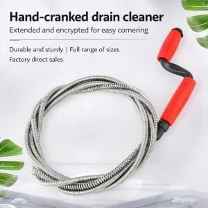 호환상품 수동 배수관 청소기 효율적이고 내구성 있는 스프링 디자인 주방 욕실 싱크대 변기 막힘 제거기