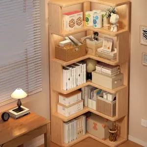 거실 모서리 틈새 코너책장 슬림 인테리어 수납 서재