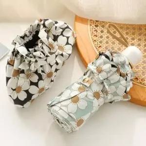 우산 플라워 5단 미니 암막 양산 자외선차단 초경량