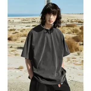 FLUKE 피그먼트 오버핏 반팔티셔츠 다크그레이 FST701 FST701DG