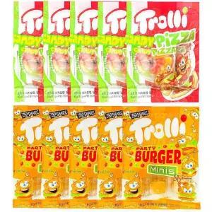 트롤리햄버거 피자 젤리세트 5개ijk834