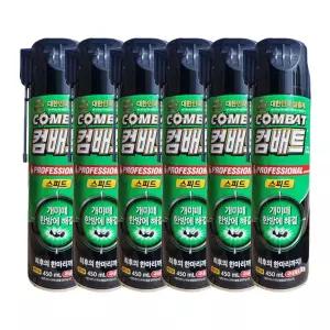 컴배트 개미약 스피드 세이프 에어졸 450ml 6개 개미살충제