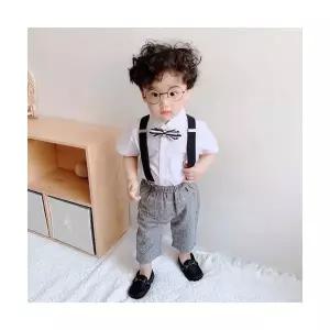 팜므 남아 정장 바로배송 아동 정장 여름 영국 격자 칠부4종세트 코디정장세트설날