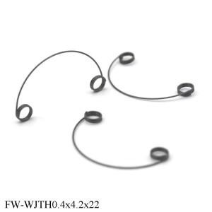 10PCS 와이어 0.4mm OD 4.2mm 곡선 스프링 강철 장난감 반원형