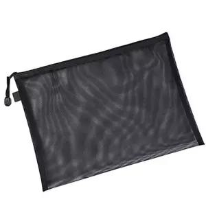 대형 메이크업 A4사이즈 망사파우치 블랙색상 망사파우치 메쉬파우치 매쉬파우치